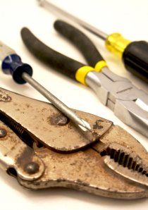 a set of tools used by landlords to make apartment repairs