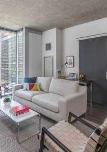 Living room in an apartment in Chicago